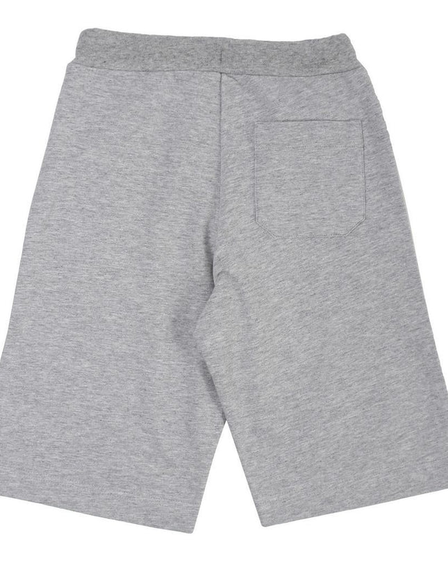 lanvin-Gray Logo Cotton Shorts-4i6139ib260905