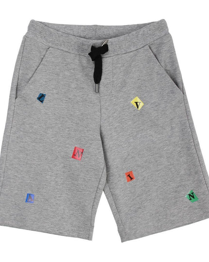 Kids Atelier-lanvin-gray-shapes-graphic-shorts