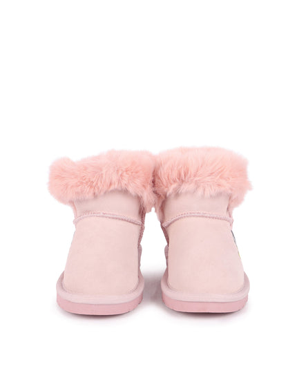 Pink Mickey Faux Fur Boots