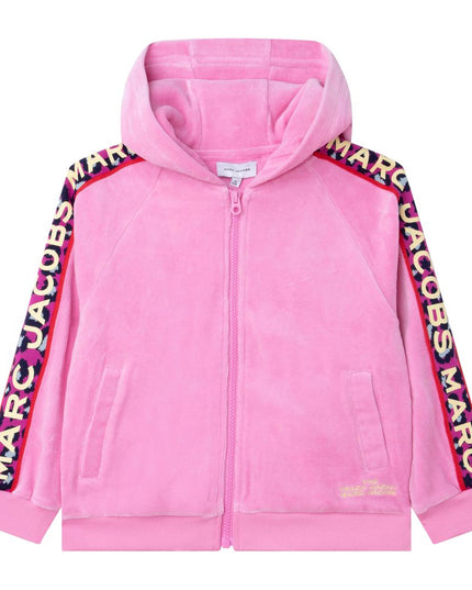 marc jacobs-w15626-465-Pink Zip-Up Hoodie