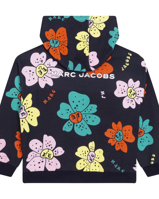 mj-w15627-84e-Floral Print Zip-Up Hoodie