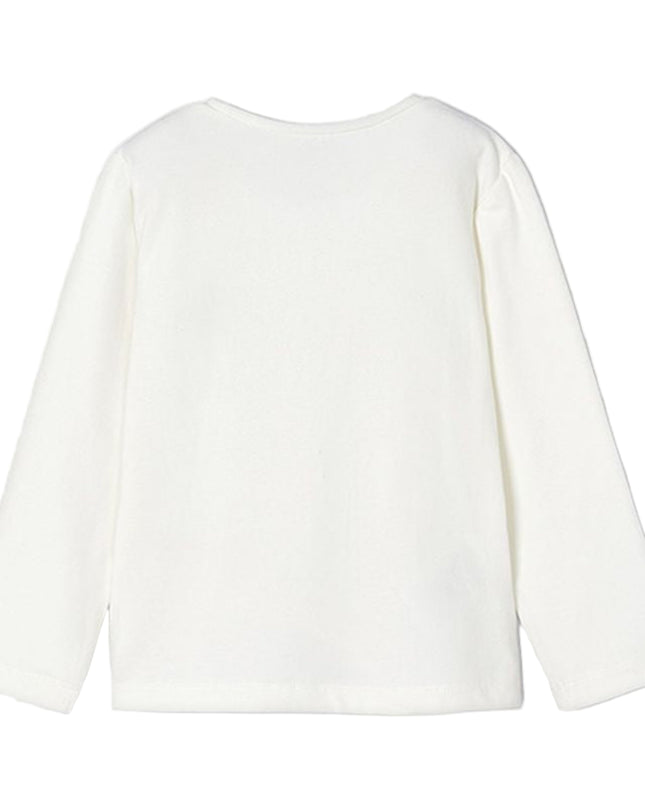 Kids Atelier-Mayoral-White Heart Applique T-Shirt