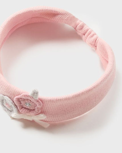 Kids Atelier-Mayoral-Pink Colorblock Jersey Dress & Headband