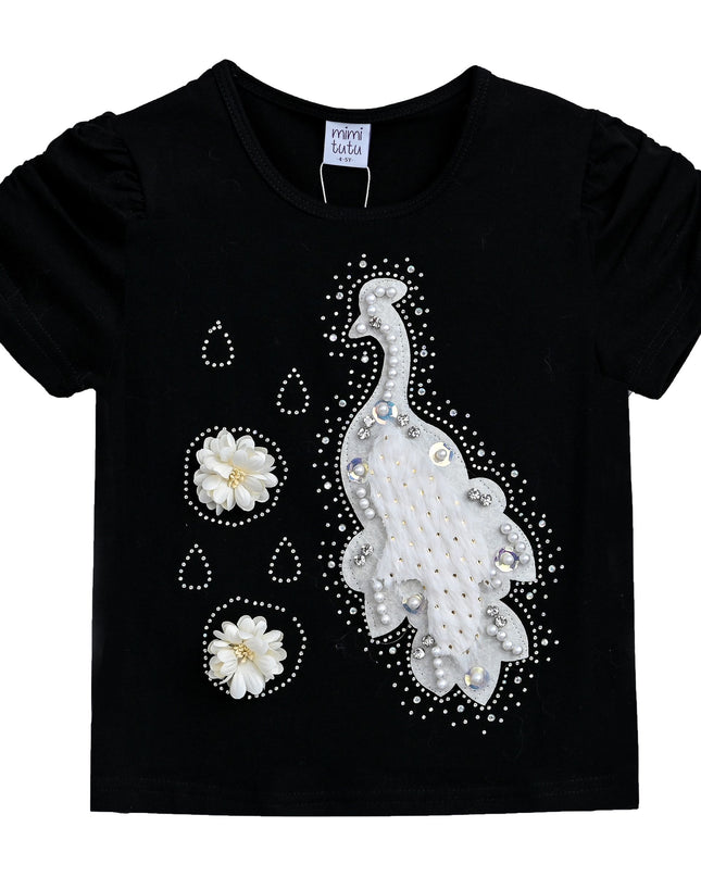 kids-atelier-mimi-tutu-kid-baby-girl-black-peacock-applique-t-shirt-mt4208-peacock-black
