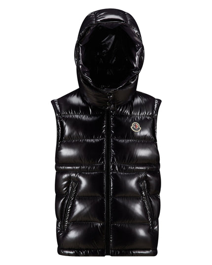 Kids Atelier-Moncler-Black Logo Vest