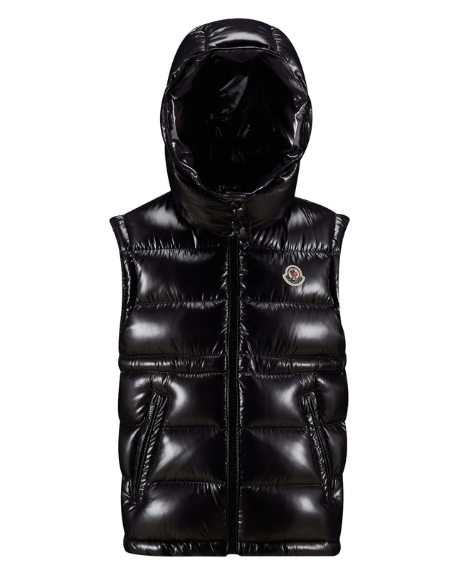 Kids Atelier-Moncler-Black Logo Vest