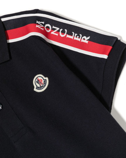 Kids Atelier-Moncler-Navy Logo Polo