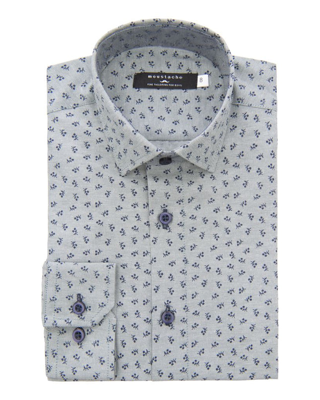kids-atelier-moustache-kid-baby-boy-green-dandelion-print-dress-shirt-22m08-green
