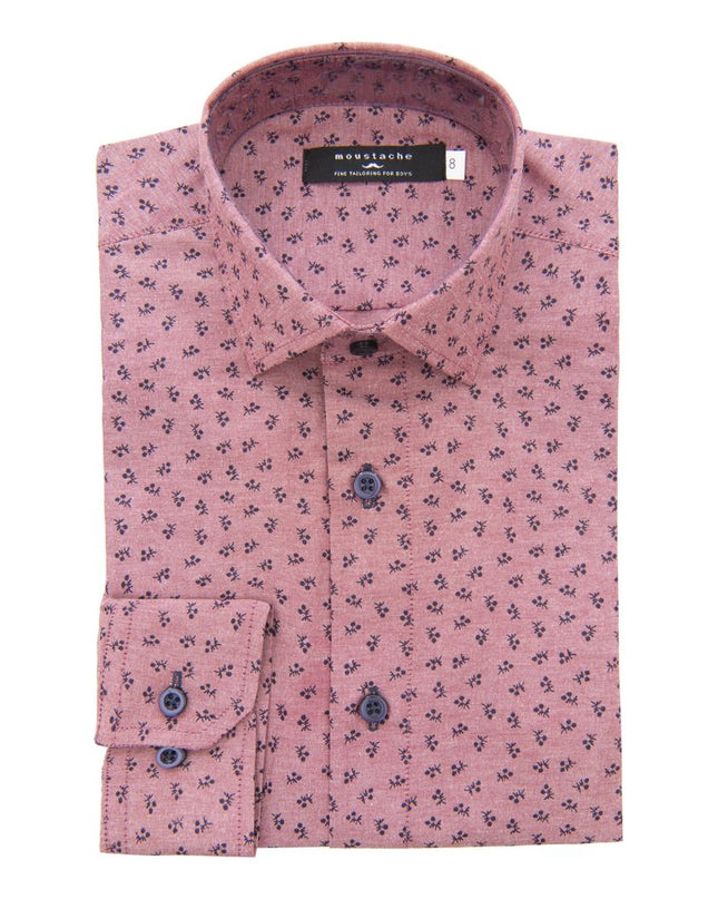 kids-atelier-moustache-kid-boy-baby-red-dandelion-print-dress-shirt-22m10-red