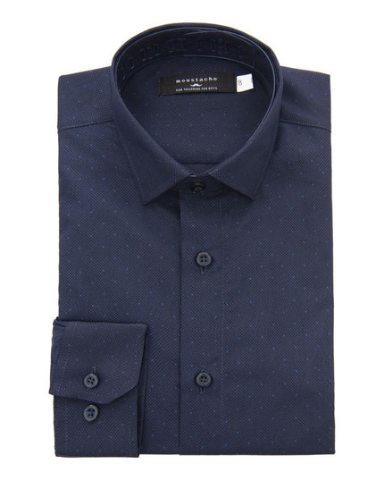 kids-atelier-moustache-kid-baby-boy-navy-dotted-print-dress-shirt-22m15-navy