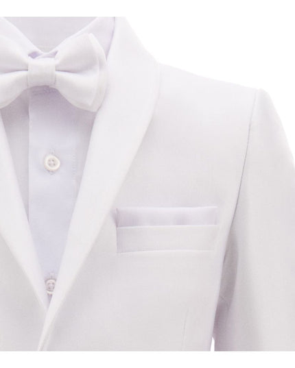 kids atelier moustache White Shawl Lapel Suit