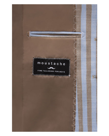 kids-atelier-moustache-kid-boy-baby-beige-striped-peak-lapel-blazer-23m03-beige-blue
