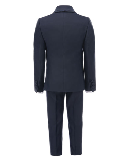 kids atelier moustache Navy Glitter Trim Suit