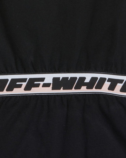 Kids Atelier-Off-white-Black Logo Band Dress