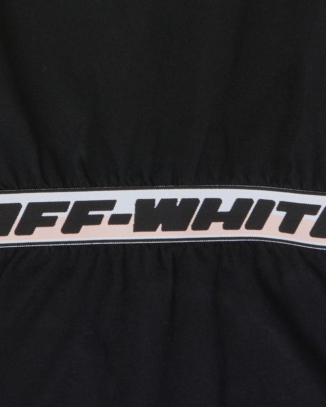Kids Atelier-Off-white-Black Logo Band Dress