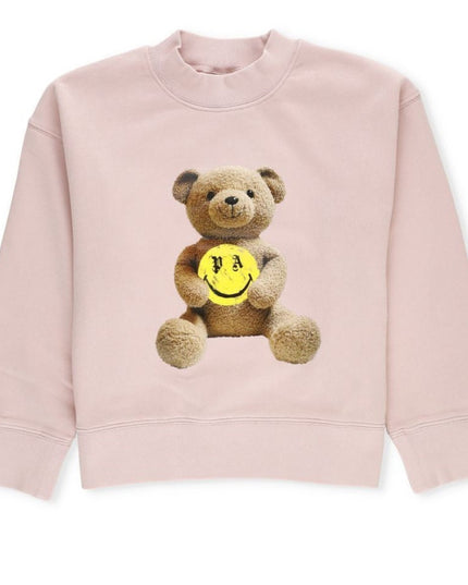 Kids Atelier-Palm angels-Pink Bear Logo Sweatshirt