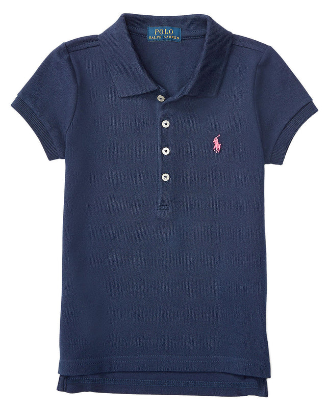 Kids Atelier-Ralph Lauren-Navy Stretch Cotton Polo312573242008