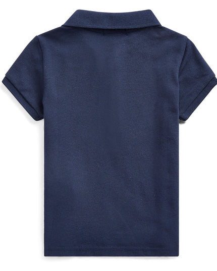 Kids Atelier-Ralph Lauren-Navy Stretch Cotton Polo