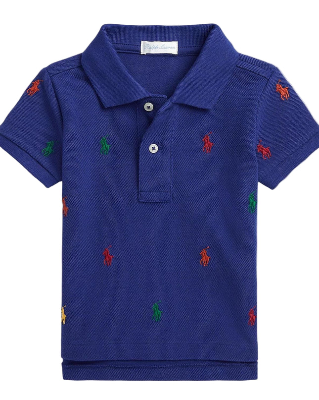 Kids Atelier-Ralph Lauren-Navy Logo Polo