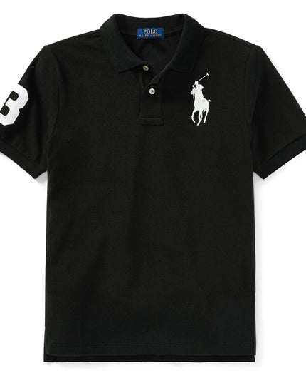 Kids Atelier-Ralph Lauren-Black Logo Patch Jr Polo