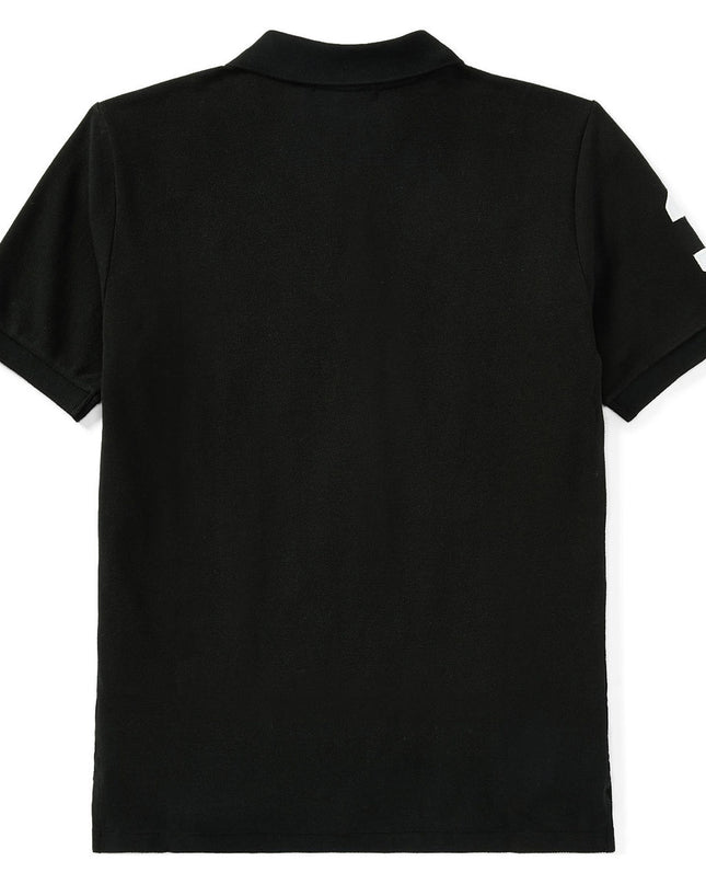 Kids Atelier-Ralph Lauren-Black Logo Patch Jr Polo