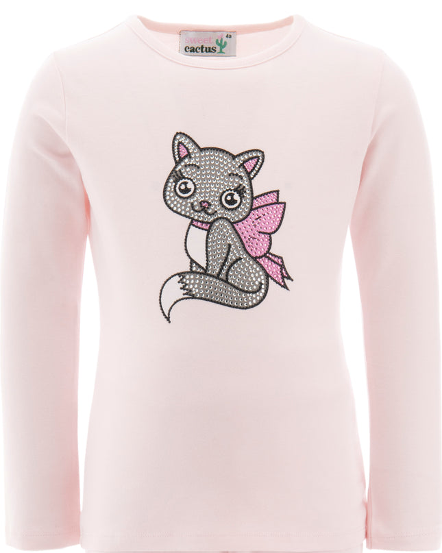 Pink Crystal Cat T-Shirt