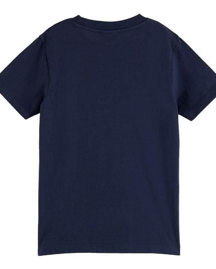 Kids Atelier-scotch-soda-navy-logo-t-shirt