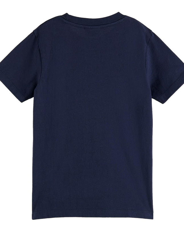 Kids Atelier-scotch-soda-navy-logo-t-shirt