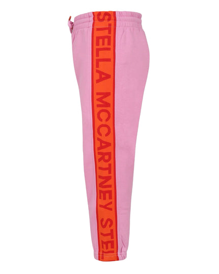 Kids Atelier-Stella McCartney-Pink Side Stripe Logo Sweatpants