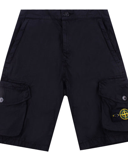 Kids Atelier-Stone-island-Black Bermuda Shorts