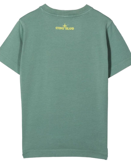 Kids Atelier-Stone Island-Green Finger Print T-Shirt