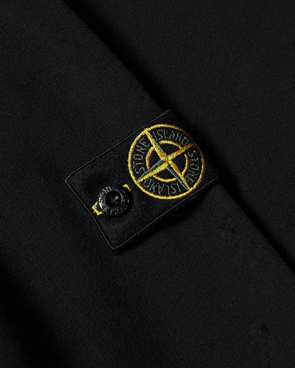 Kids Atelier-Stone Island-Black Crewneck Sweatshirt