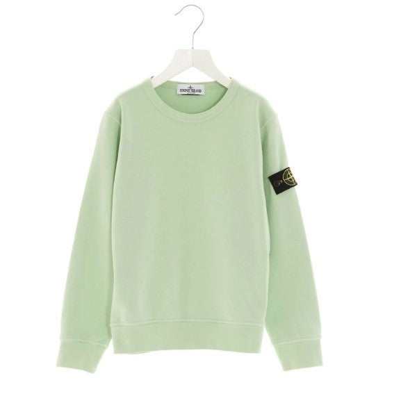 Kids Atelier-Stone Island-Light Green Sweatshirt
