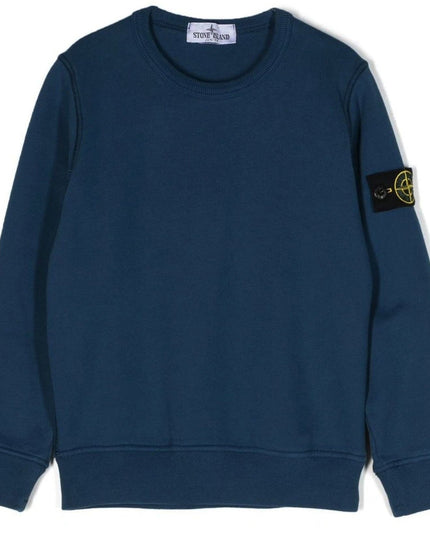 Kids Atelier-Stone Island-Bright Blue Sweatshirt
