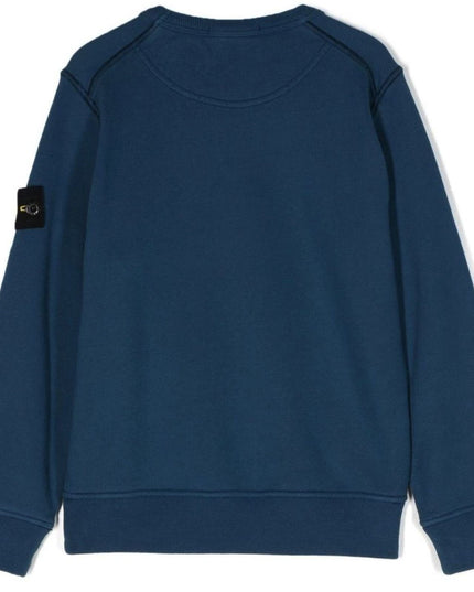 Kids Atelier-Stone Island-Bright Blue Sweatshirt