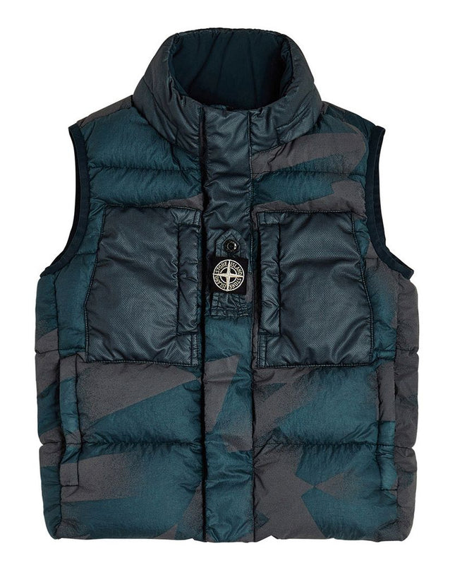 Kids Atelier-stone-island-Green Sleeveless Realdown Jacket