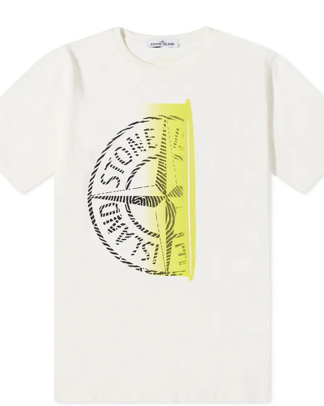 Kids Atelier-Stone-island-White Compass T-Shirt