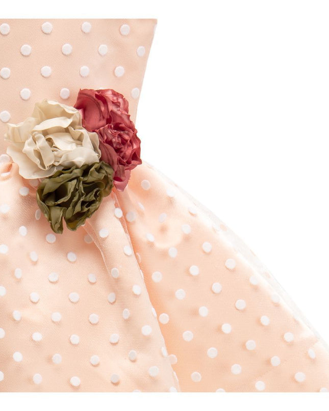 kids-atelier-tulleen-Peach Polka Dot Dress