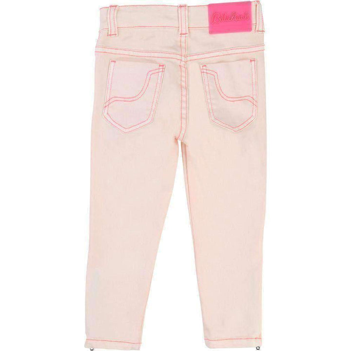 Baby Pink Slim Fit Jeans-Pants-Billieblush-kids atelier