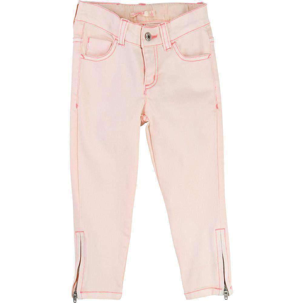 Baby Pink Slim Fit Jeans-Pants-Billieblush-kids atelier