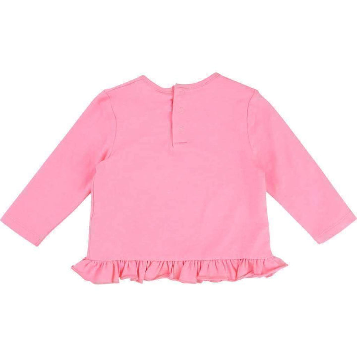 Billieblush Pink Bicycle Rabbit Shirt-Shirts-Billieblush-kids atelier