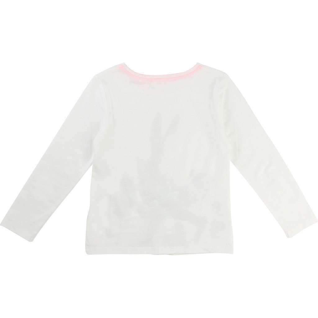 Billieblush White Rabbit Jersey Shirt-Shirts-Billieblush-kids atelier