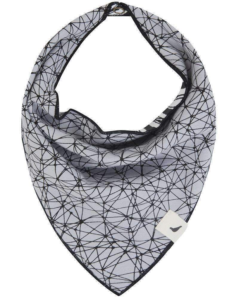 Black & Gray Knit Mask/Bib-Accessories-Turtledove London-One Size-Black / Gray-kids atelier