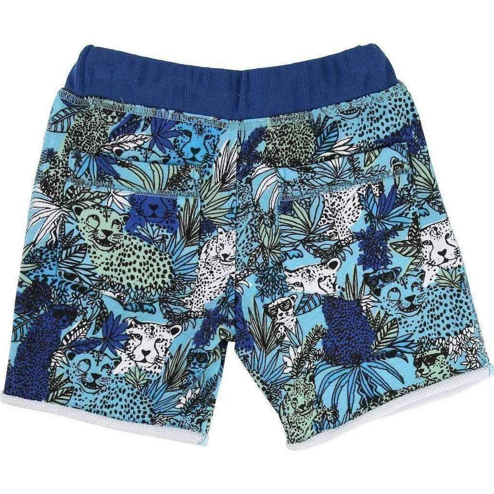 Blue Cheetah Shorts-Shorts-Little Marc Jacobs-kids atelier