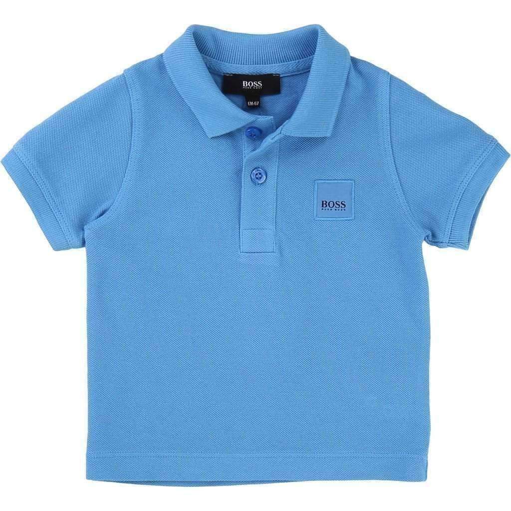 Blue Classic Polo-Shirts-BOSS-kids atelier