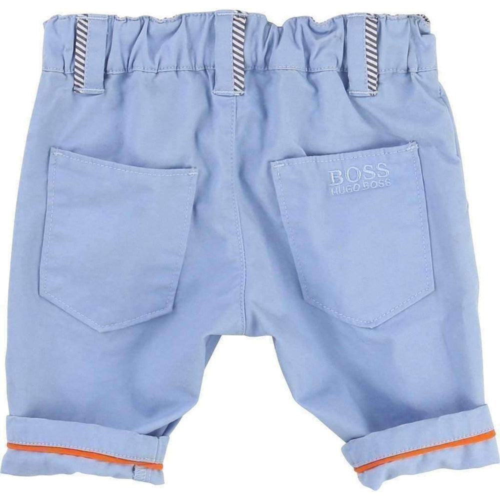 Blue Cotton Pants-Pants-BOSS-kids atelier