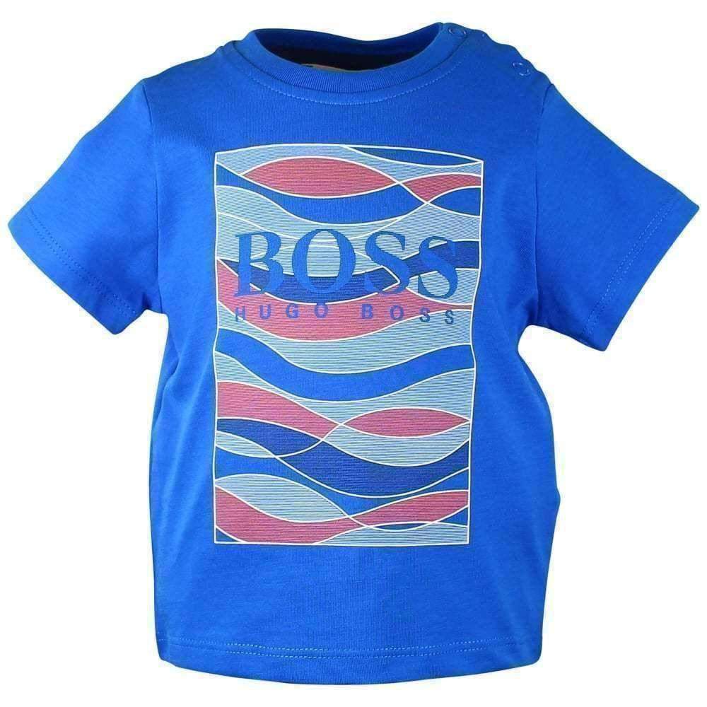 Boss Baby Blue Wave T-Shirt-Shirts-BOSS-kids atelier