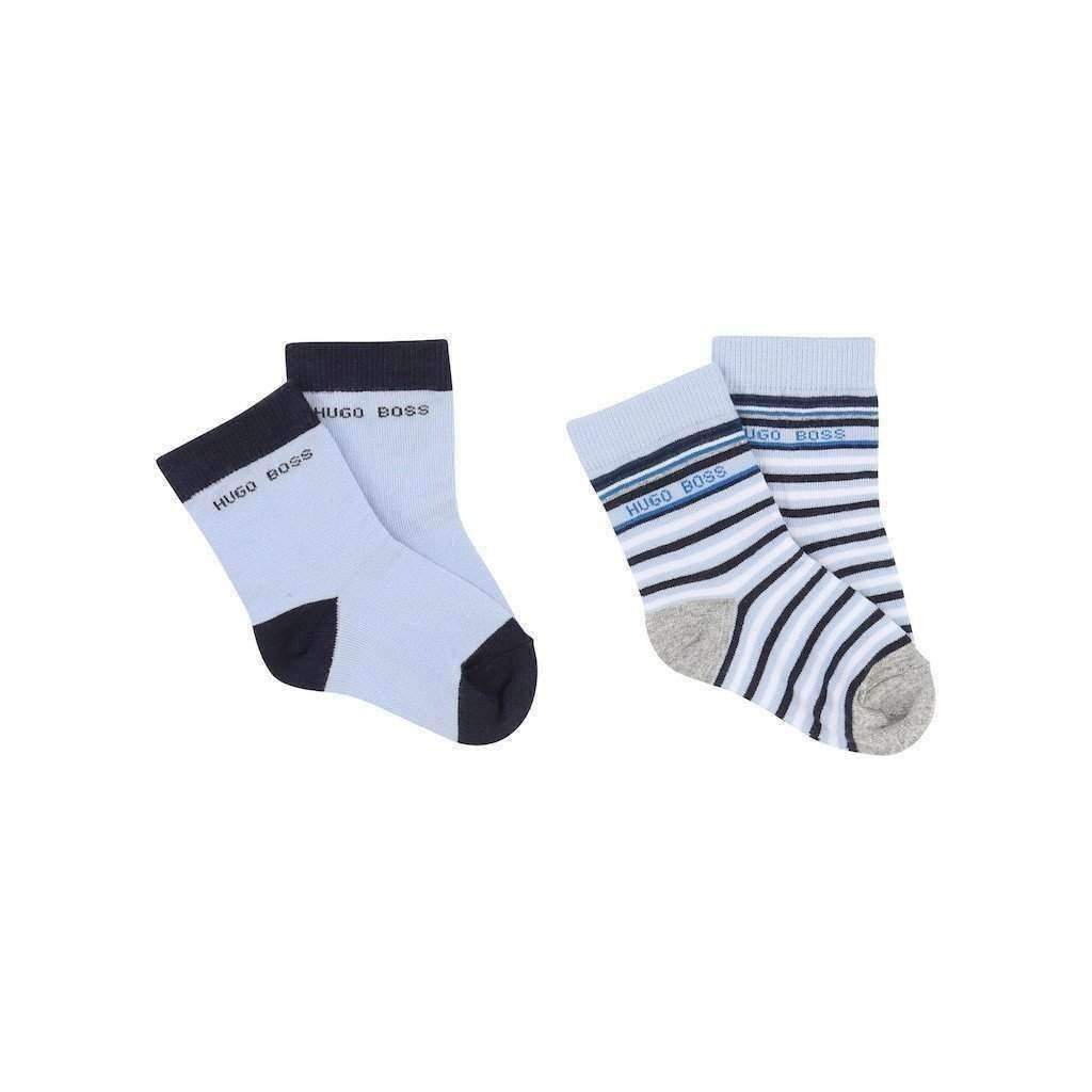 Boss Bicolored And Striped Socks-Accessories-BOSS-kids atelier