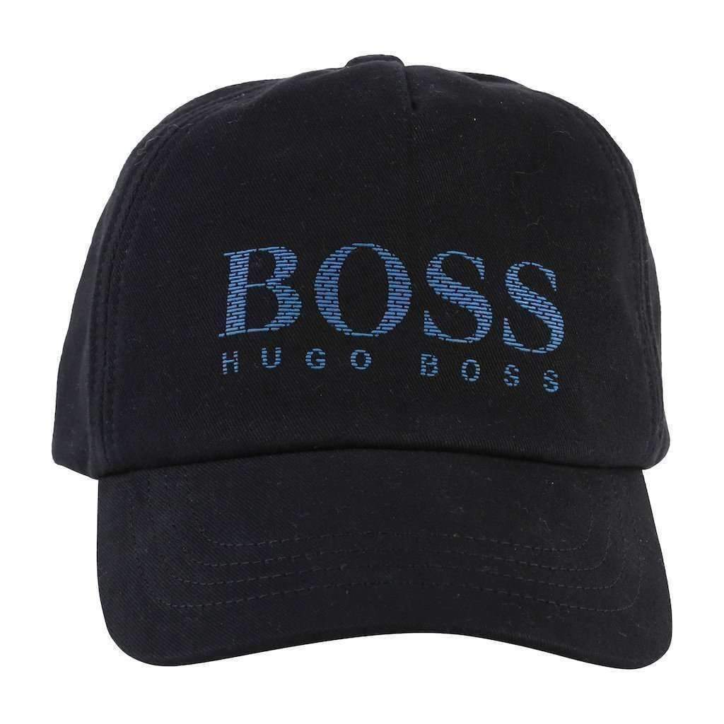 Boss Black Cotton Logo Hat-Accessories-BOSS-kids atelier
