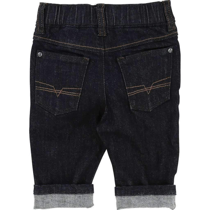 Boss Black Denim Cotton Pants-Pants-BOSS-kids atelier